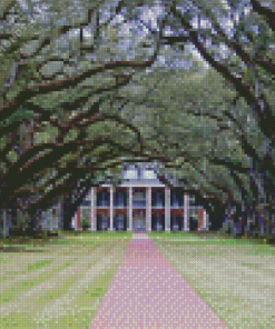 Oak Alley Plantation Art Diamond Painting