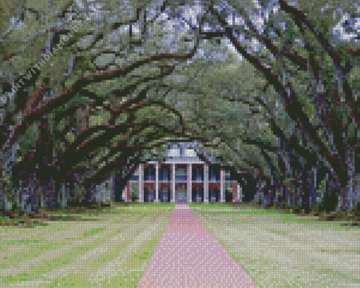 Oak Alley Plantation Art Diamond Painting