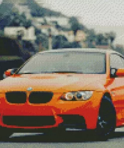 Orange BMW 3 Diamond Painting