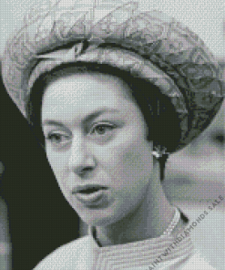 Monochrome Princess Margaret Art Diamond Painting