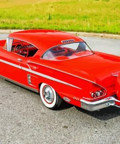 Red 58 Impala Diamond Painting