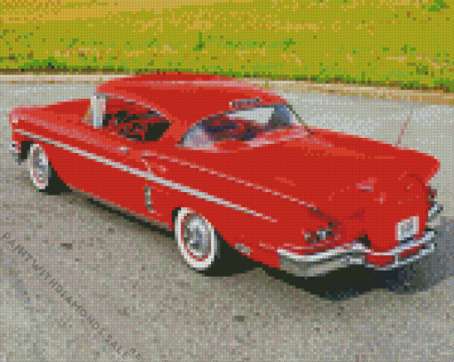 Red 58 Impala Diamond Painting