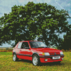 Red GTI Peugeot Diamond Painting