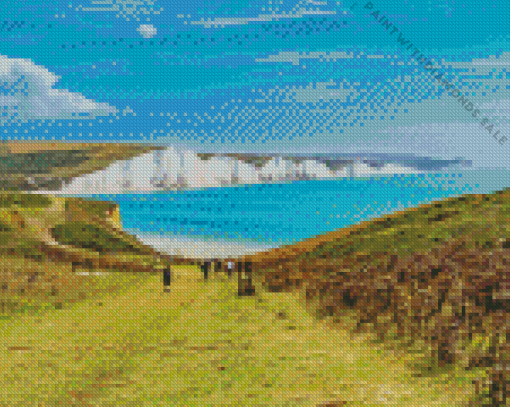 Seven Sisters Walk Sussex Diamond Painting