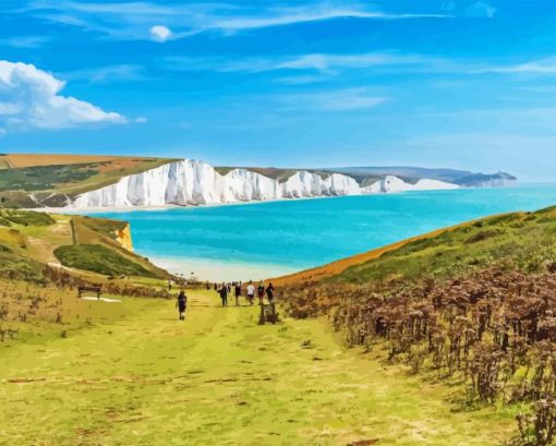 Seven Sisters Walk Sussex Diamond Painting