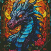 Stained Glass Dragon Art Diamond Painting