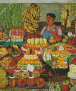 The Fruit Seller Diamond Painting