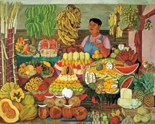 The Fruit Seller Diamond Painting