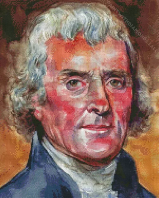 Thomas Jefferson Portrait Diamond Painting