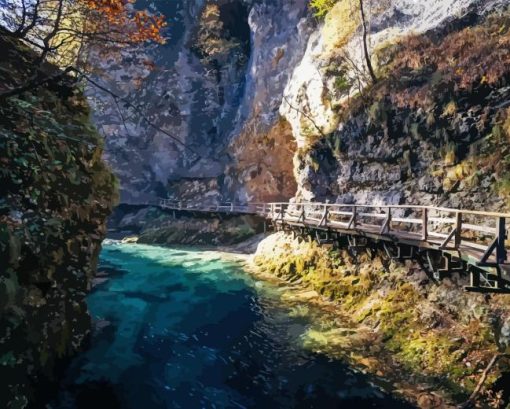 Vintgar Gorge Art Diamond Painting