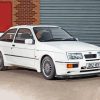 White Ford Cosworth Diamond Painting