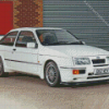 White Ford Cosworth Diamond Painting