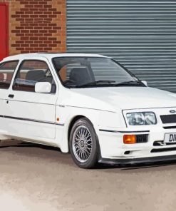 White Ford Cosworth Diamond Painting