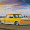 Yellow 67c10 Chevy Diamond Painting