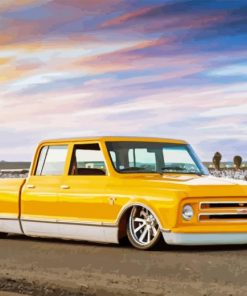 Yellow 67c10 Chevy Diamond Painting