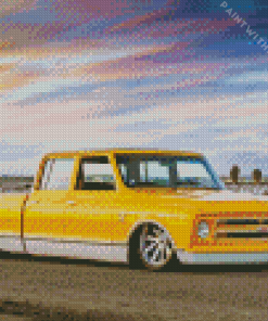 Yellow 67c10 Chevy Diamond Painting