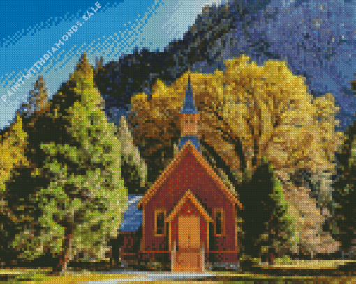 Yosemite Chapel Diamond Painting