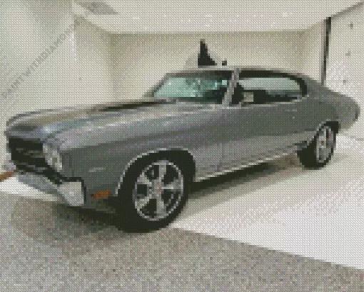 1970 Grey Chevelle Diamond Painting