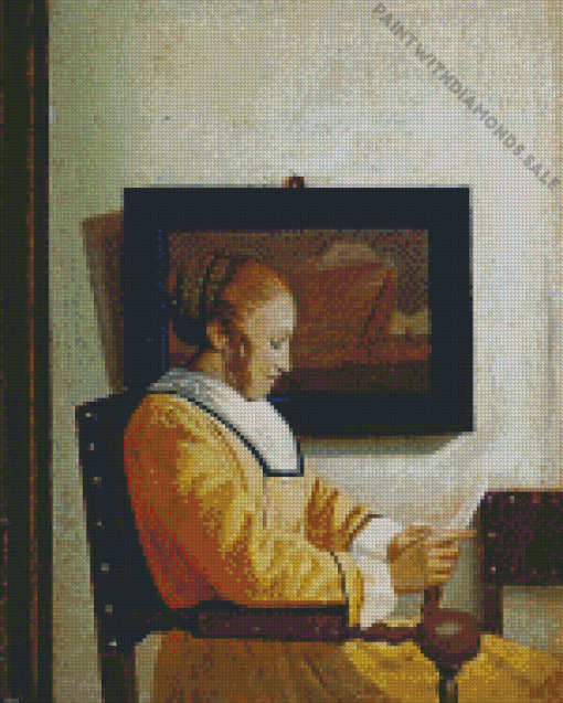 A Young Woman Reading Diamond Paintings