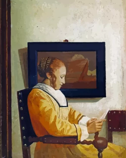 A Young Woman Reading Diamond Paintings