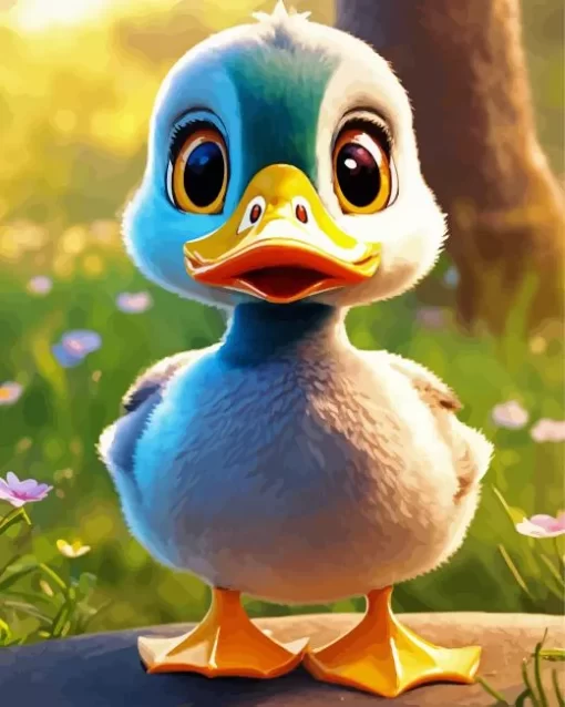 A Cute Duckling Diamond Painting