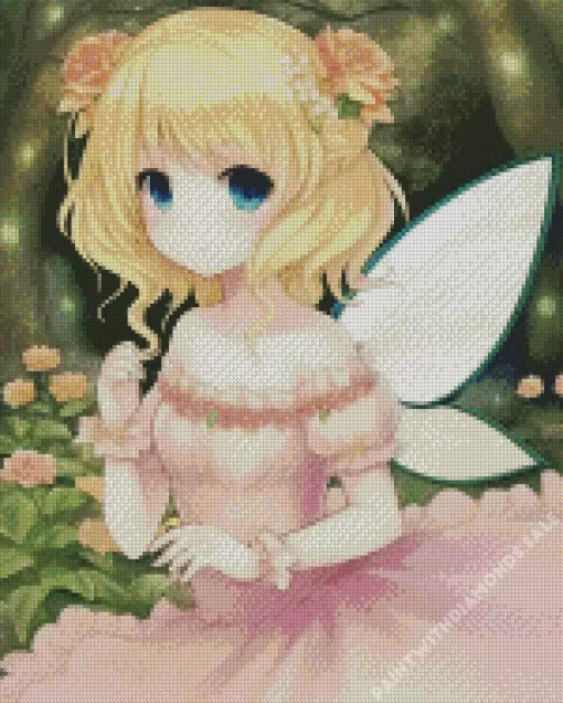 Anime Blond Fairy Diamond Painting