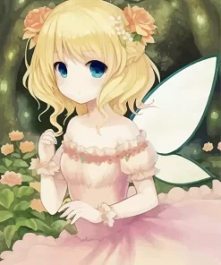 Anime Blond Fairy Diamond Painting