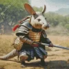 Armadillo Samurai Diamond Painting