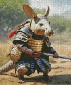 Armadillo Samurai Diamond Painting