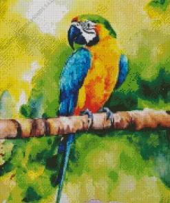 Blue And Gold Macaw Art Diamond Painting