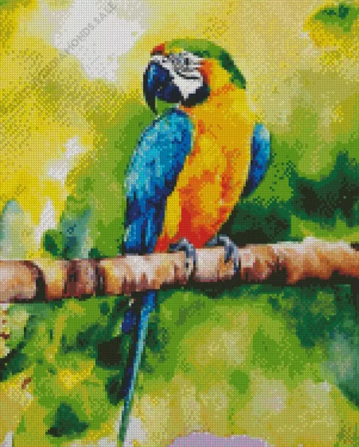 Blue And Gold Macaw Art Diamond Painting