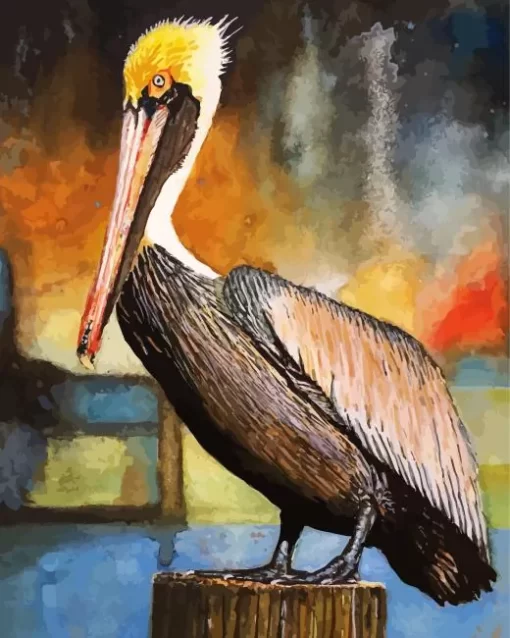 Brown Pelican Art Diamond Painting