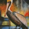 Brown Pelican Art Diamond Painting