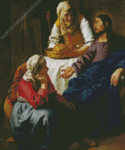 Christ in the House of Martha and Mary diamond paintings