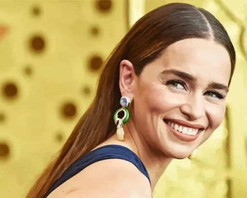 Emilia Clarke Smiling Diamond Painting