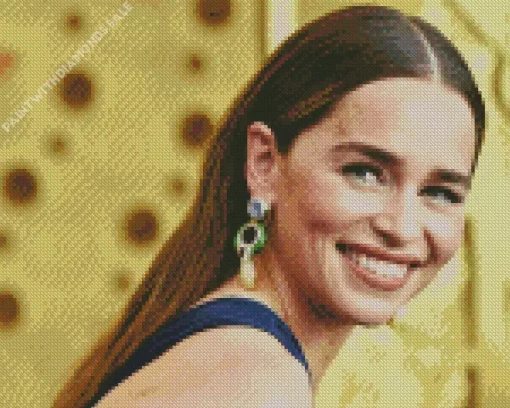 Emilia Clarke Smiling Diamond Painting