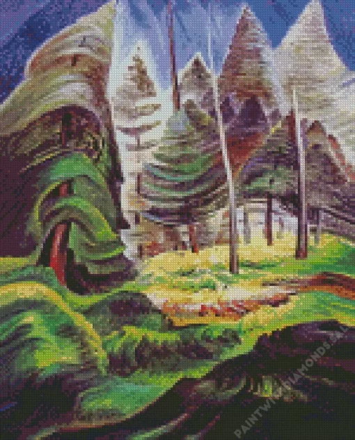 Emily Carr A Rushing Sea Of Undergrowth Diamond Painting