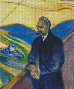 Friedrich Nietzsche By Edvard Munch Diamond Paintings