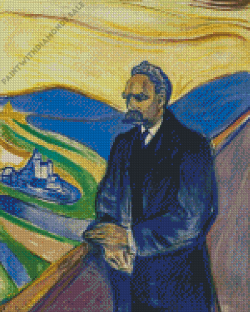 Friedrich Nietzsche By Edvard Munch Diamond Paintings