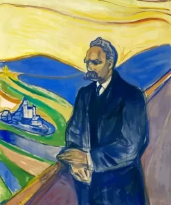 Friedrich Nietzsche By Edvard Munch Diamond Paintings