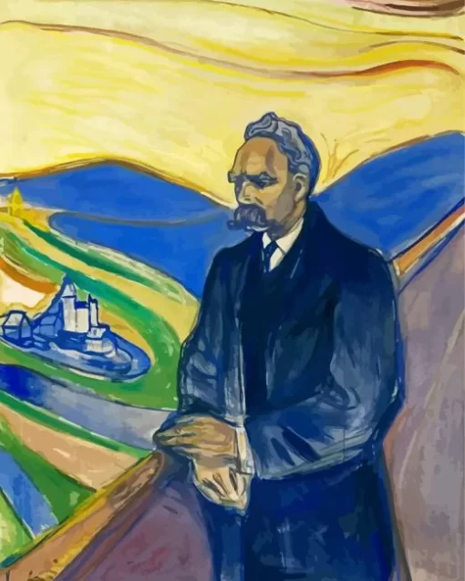 Friedrich Nietzsche By Edvard Munch Diamond Paintings