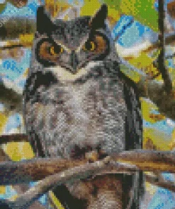 Great Horned Owl Diamond Painting