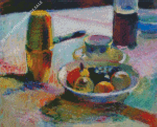 Fruit And Coffeepot Diamond Paintings