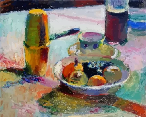 Fruit And Coffeepot Diamond Paintings