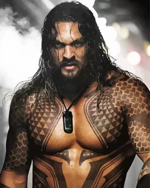 Jason Momoa As Aquaman Diamond Painting