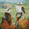 Kookaburra Pair Artwork Diamond Painting