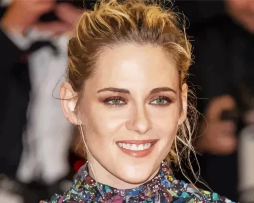 Kristen Stewart Smiling Diamond Painting