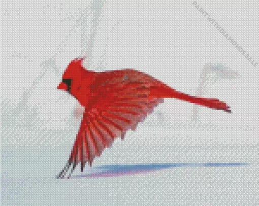 Northern Cardinal Diamond Painting