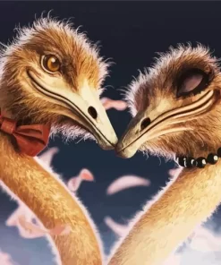 Ostrich Couple Diamond Painting