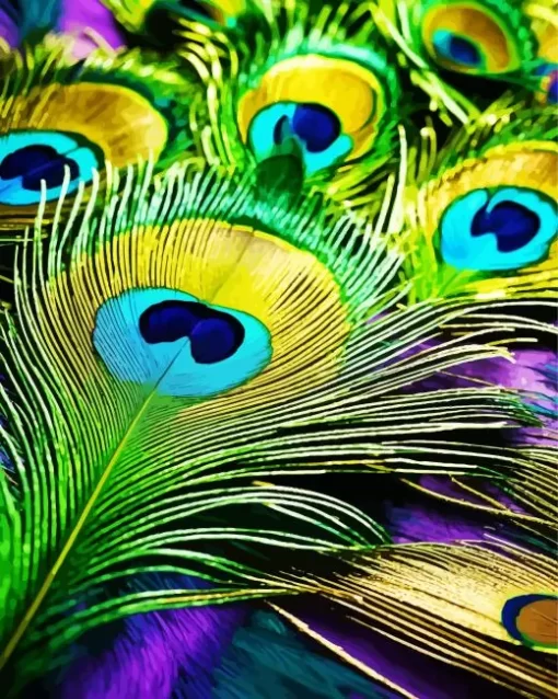 Peacock Feathers Diamond Painting